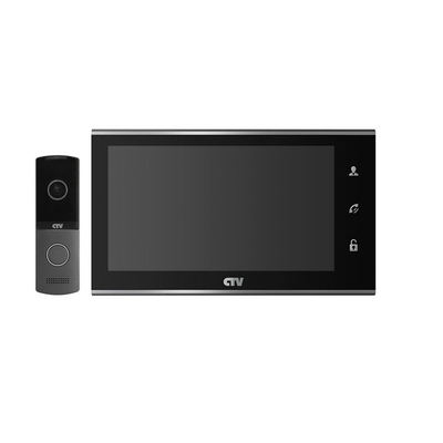 Комплект видеодомофона CTV-DP2702MD B (чёрный) от CTV - характеристики, рекомендации и обзор устройства