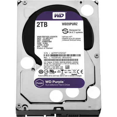 Жесткий диск HDD 2000 GB (2 TB) SATA-III Purple (WD20PURZ) от Western Digital - характеристики, рекомендации и обзор устройства