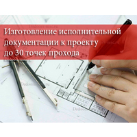 Изготовление исполнительной документации к проекту до 30 точек прохода