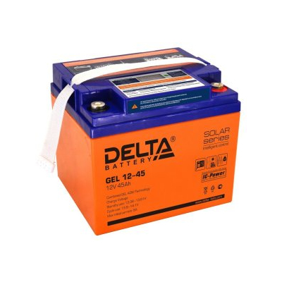 Аккумулятор Delta GEL 12-45 от Delta — характеристики, рекомендации и обзор устройства