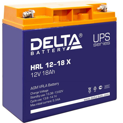 Аккумулятор Delta HRL 12-18 X от Delta — характеристики, рекомендации и обзор устройства