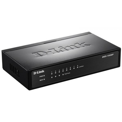 Коммутатор DES-1008P/C1A от D-Link - характеристики, рекомендации и обзор устройства