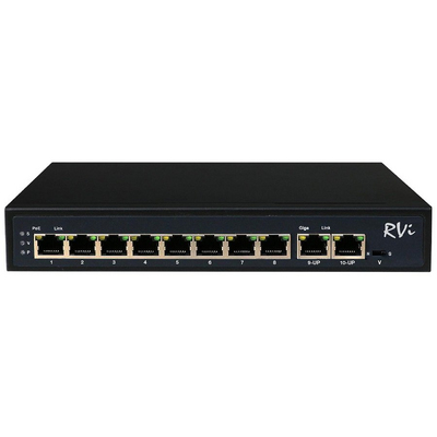 Коммутатор RVi-1NS08F-2T (1G) от RVi – 12 590 рублей | Характеристики, рекомендации и обзор устройства