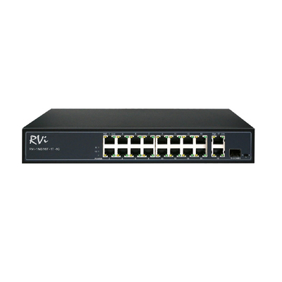 Коммутатор RVi-1NS16F-1T-1C от RVi – 26 590 рублей | Характеристики, рекомендации и обзор устройства