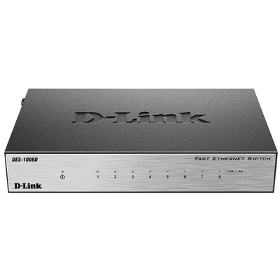 Коммутатор DES-1008D-L2B от D-Link – 1 995 рублей | Характеристики, рекомендации и обзор устройства
