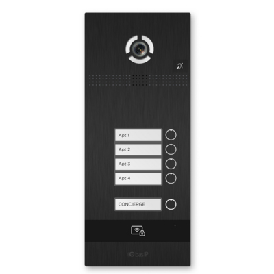 Вызывная панель IP-домофона BI-04FBI BLACK от BAS-IP