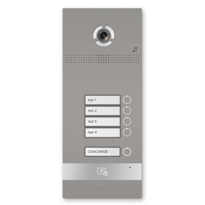 Вызывная панель IP-домофона BI-04FBI SILVER от BAS-IP