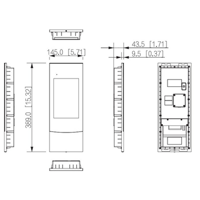 Вызывная панель подъездного IP-домофона DHI-VTO7541G-S3 от Dahua - схема