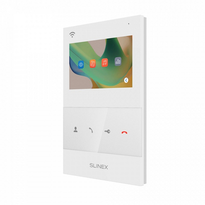 Монитор домофона цветной SQ-04N Cloud White от Slinex  - вид сбоку