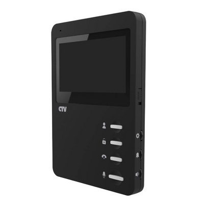 Комплект видеодомофона CTV-DP1400N (черный + серебро) от CTV - монитор