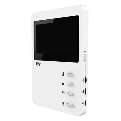 Комплект видеодомофона CTV-DP1400N (белый + серебро) от CTV - монитор