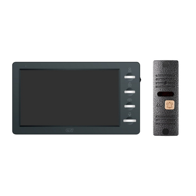 Комплект видеодомофона CTV-DP3702 Gamma (черный + серебро) от CTV