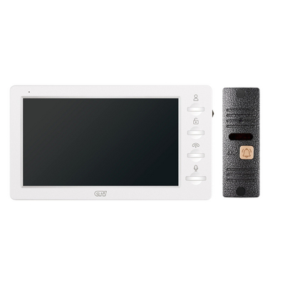 Комплект видеодомофона CTV-DP3702 Gamma (белый + серебро) от CTV