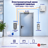 Комплект с электромагнитным замком и кодовой панелью TS-KBD-EM2 Metal
