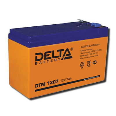 Аккумулятор DTM 1207 от Delta - характеристики, рекомендации и обзор устройства