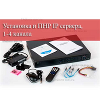 Установка и ПНР IP сервера, 1-4 канала