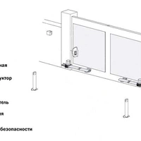 Распашные ворота CAME F1000