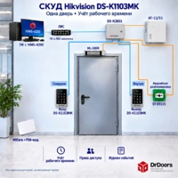 Сетевая система контроля доступа Hikvision | PIN-код, Mifare