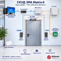 Комплект контроля доступа ЭРА-CAN v.3 с учетом рабочего времени