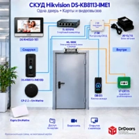 СКУД c IP-домофоном DS-KB8113-IME1