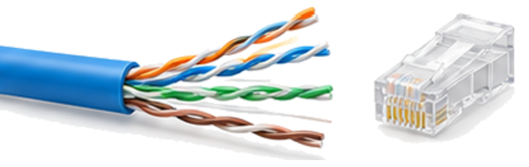 Кабель и модуль RJ-45 категории 5e