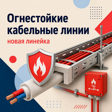 Представлена новая линейка огнестойких кабельных линий