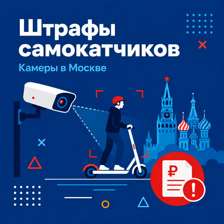 Почти 400 камер начали фиксировать нарушения самокатчиков в Москве