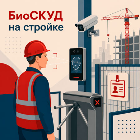 Биометрический контроль доступа на КПП строительной площадки