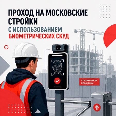 Правила прохода на московские стройки с использованием биометрических СКУД